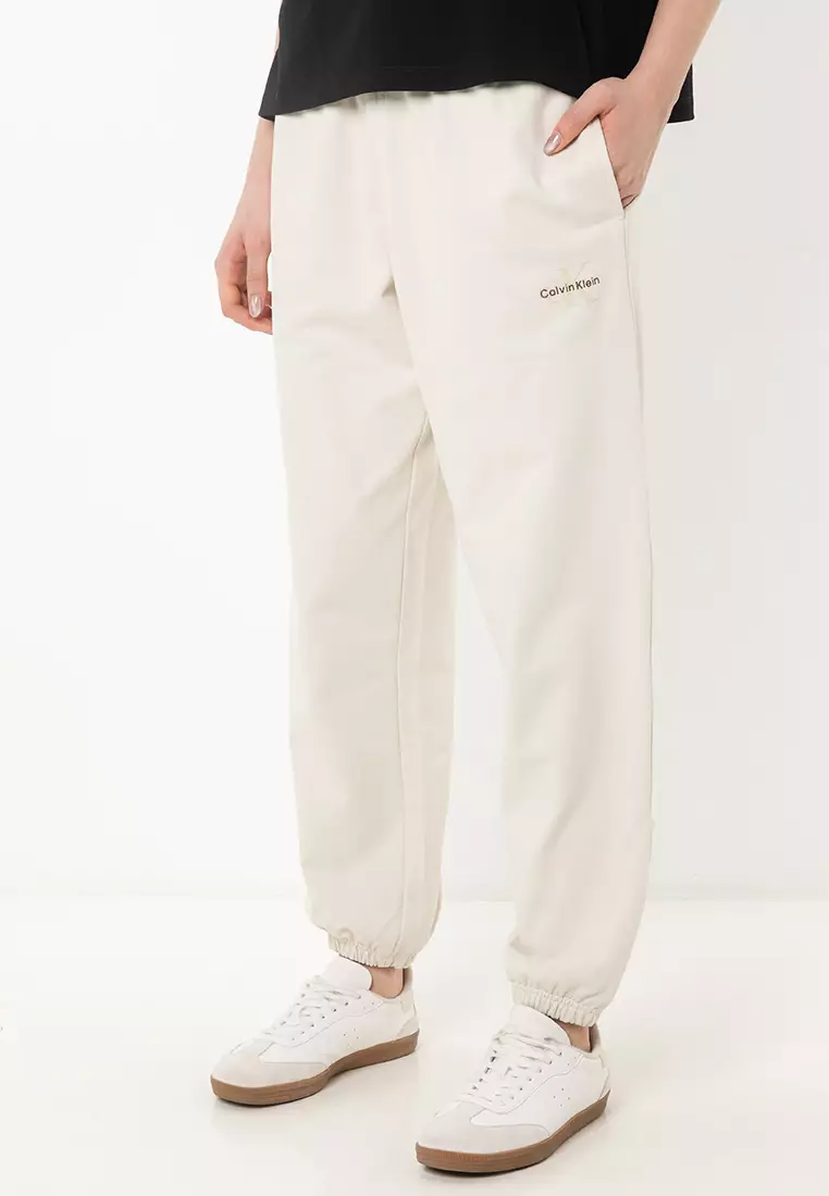 Buy Calvin Klein Monologo French Terry Jogger Pants - Calvin