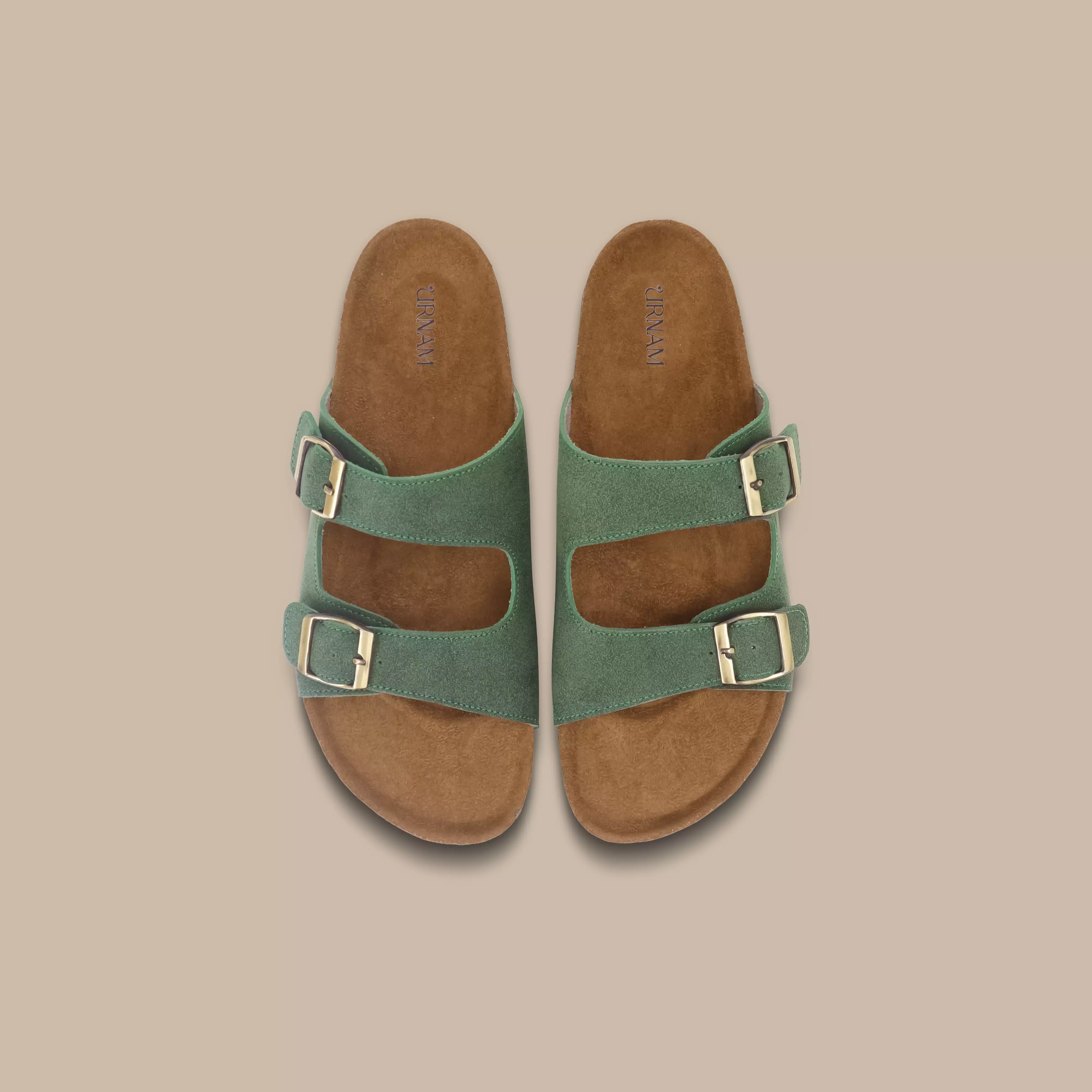 Urnam Sandal Slop Wanita Flat Kasual Nyaman - Green