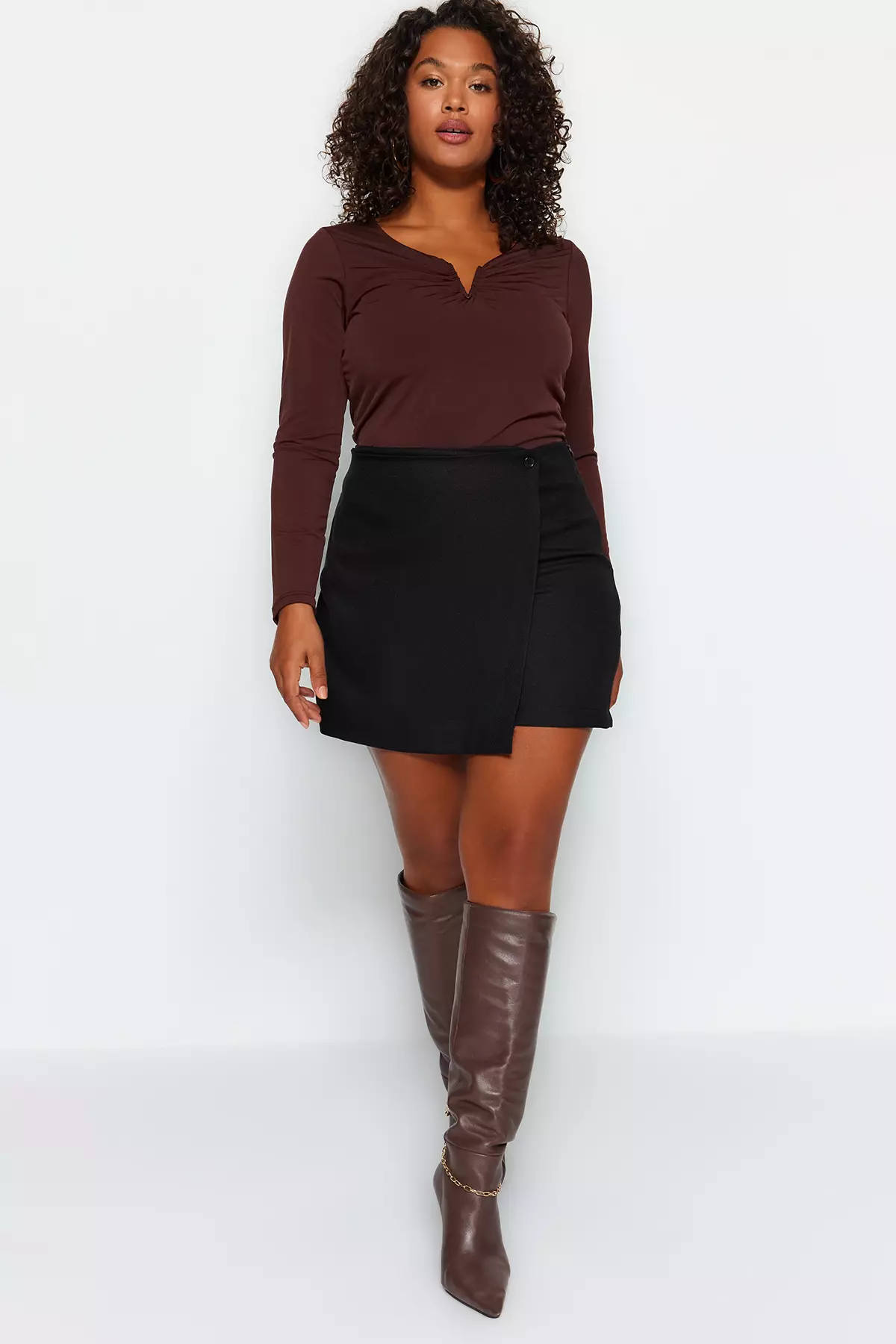 Plus size a shop line mini skirts