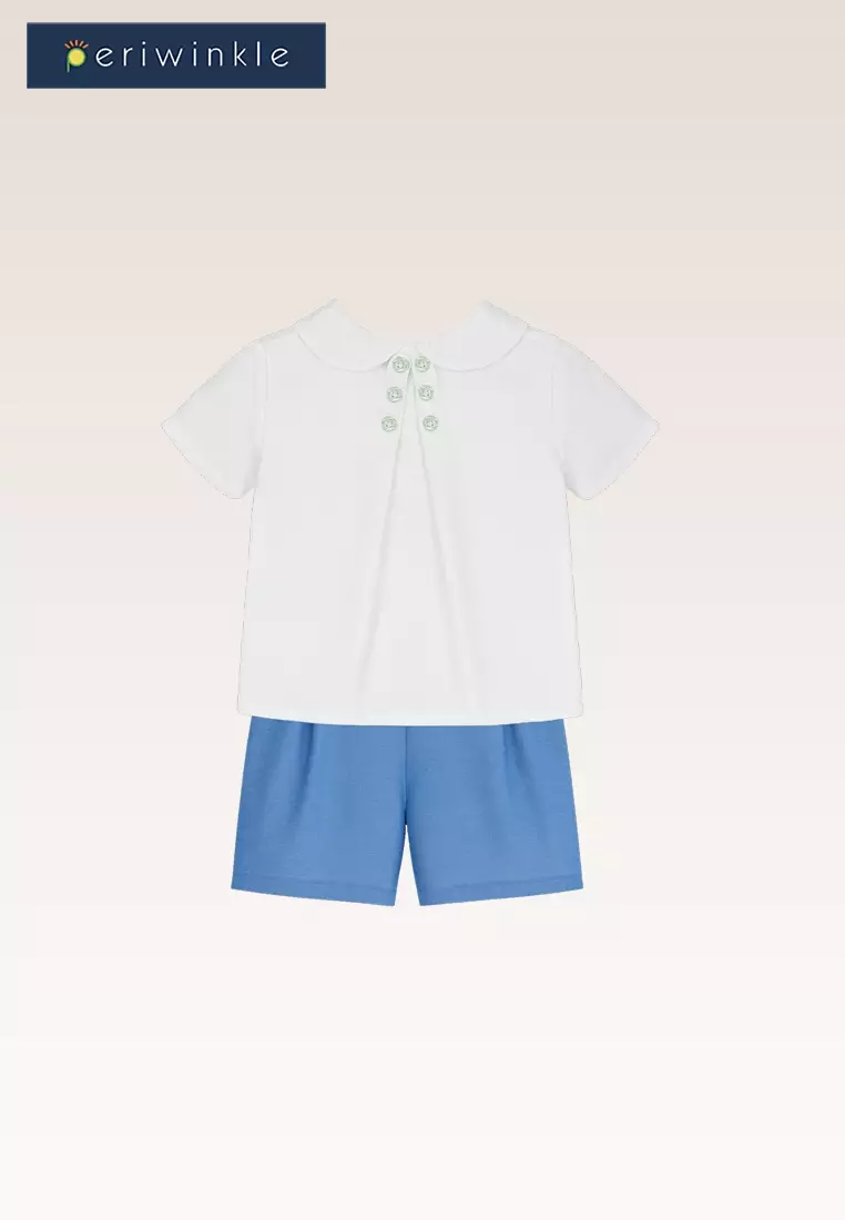 Nixi Baby Boys Blue Top and Shorts Set