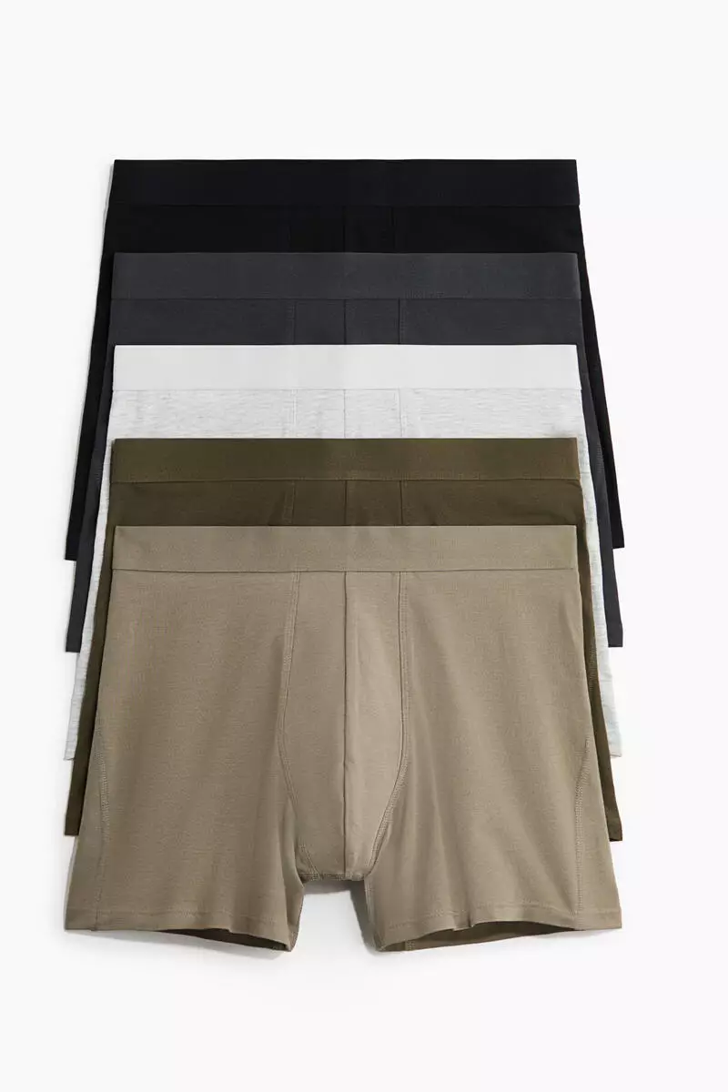 5-pack mid trunks with Lycra®
