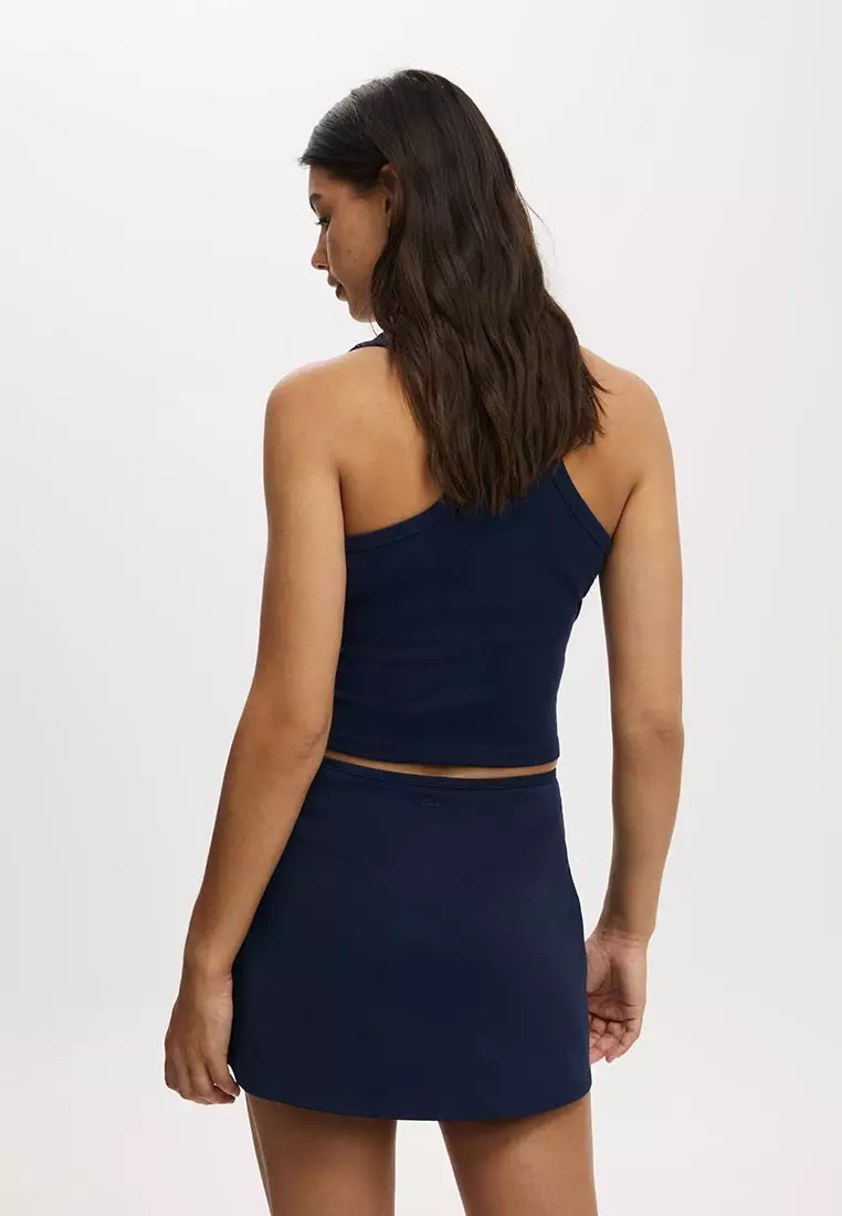 運動交疊裙褲連綁帶