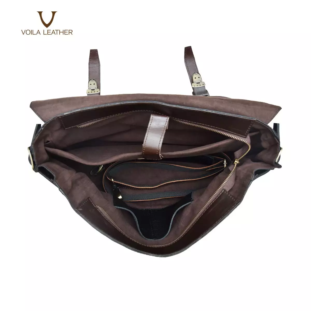 Messenger Bag Kulit Voila Collin Black