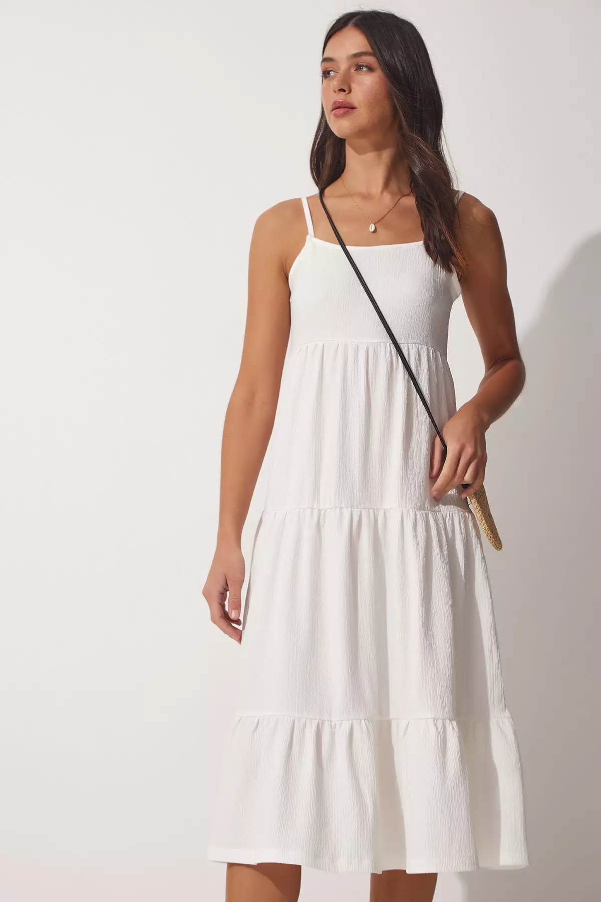 Strappy Tiered Dress