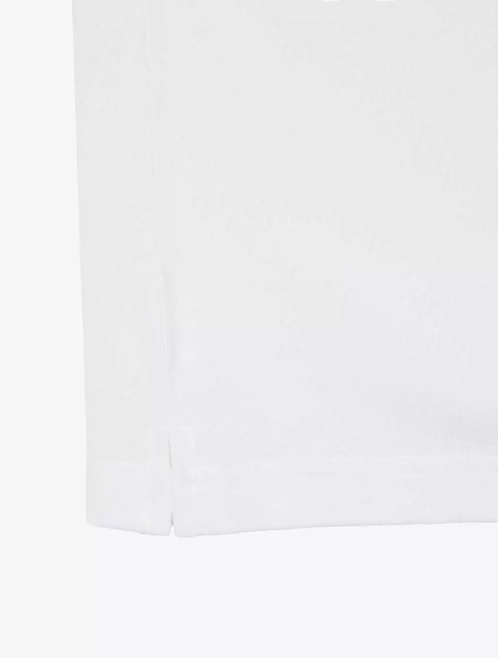 Slim Fit Stretch Piqué Polo Shirt - WHITE
