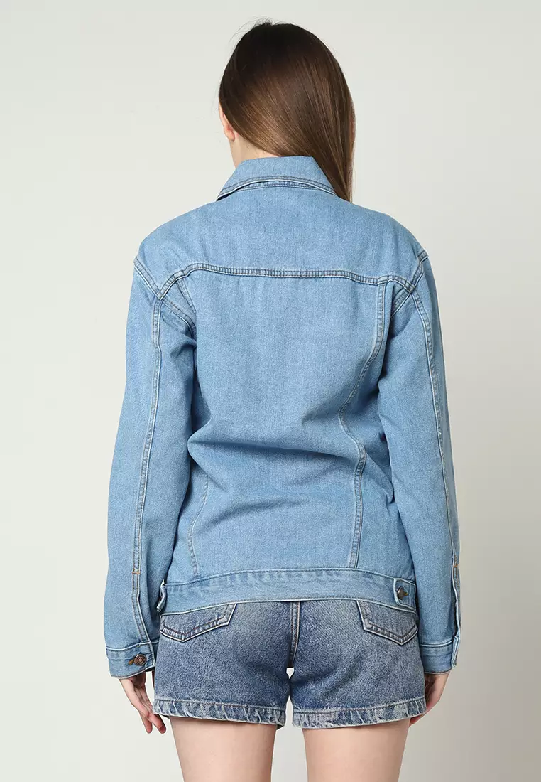 Jaket Denim Wanita Topaz Blue 292101N