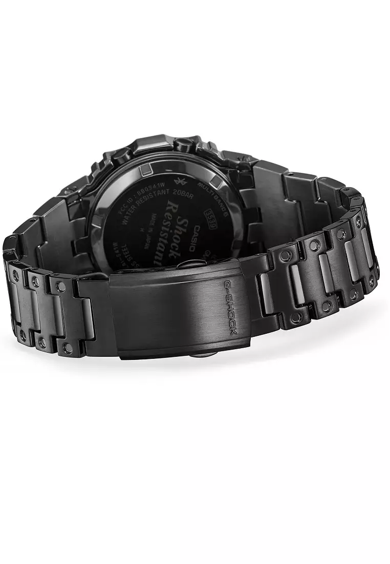 Men GMW-B5000BPC-1DR Stainless Steel Black Solar Powered