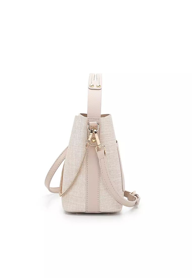 Women's Top Handle Bag / Sling Bag / Crossbody Bag - Apricot