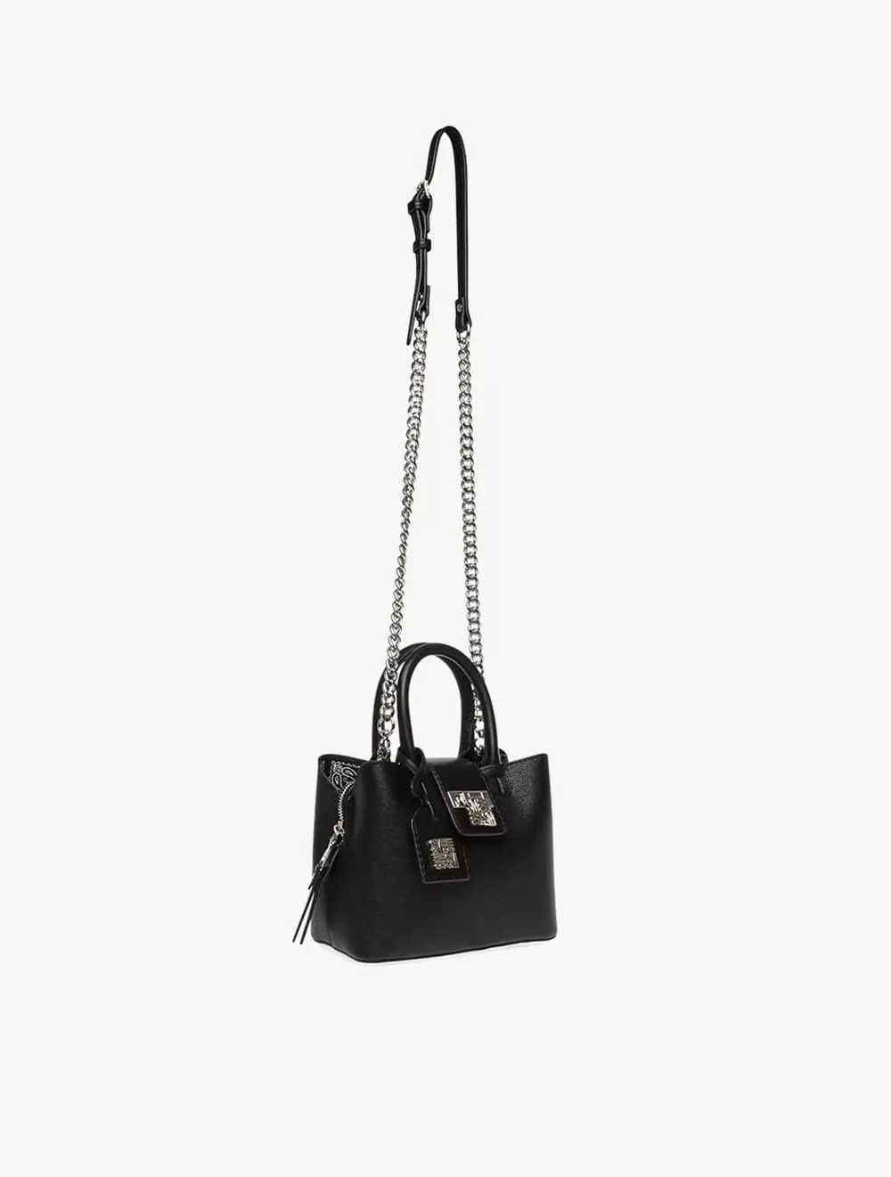 Steve Madden BTENOR-B Women's Tote Bag - Black/Silver