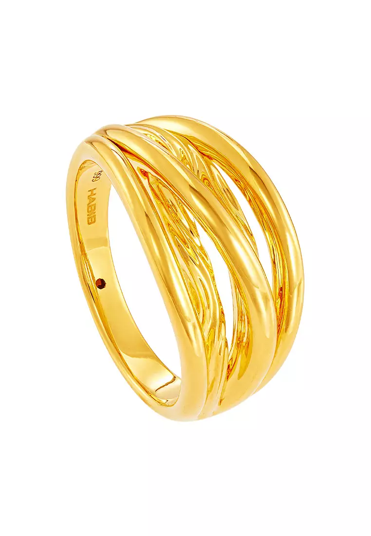 HABIB 999/24K Yellow Gold Ring 9GR00860425