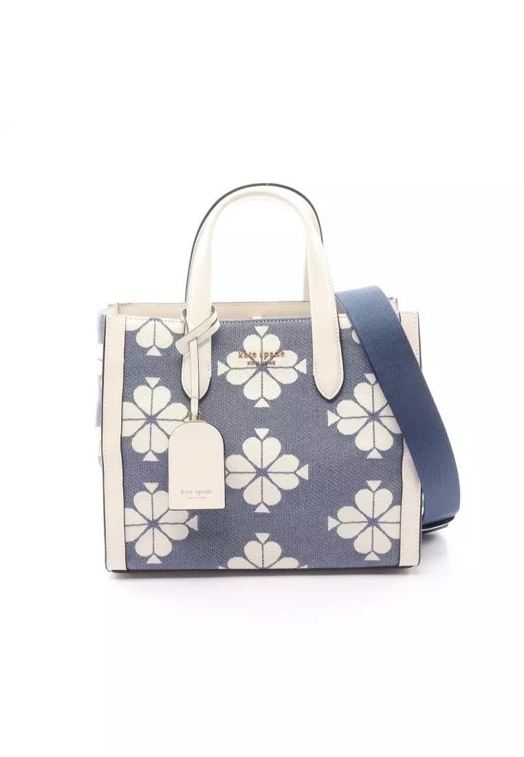 Spade Flower Two Tone Canvas Manhattan Large Tote
