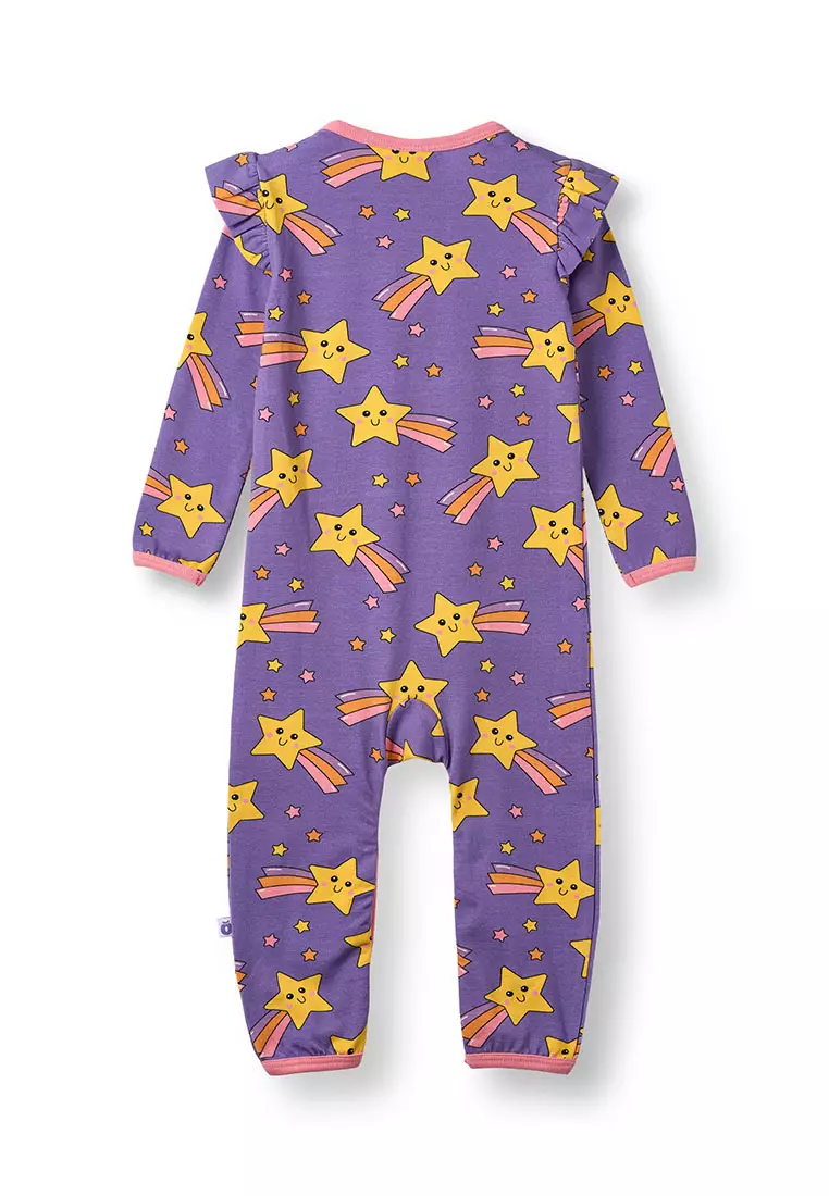 Regent long-sleeved baby suit with shooting star
