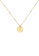 ELLI GERMANY gold Necklace Satellite Chain Plate Pendant Hammered Gold Plated 28F94AC28EC360GS_2