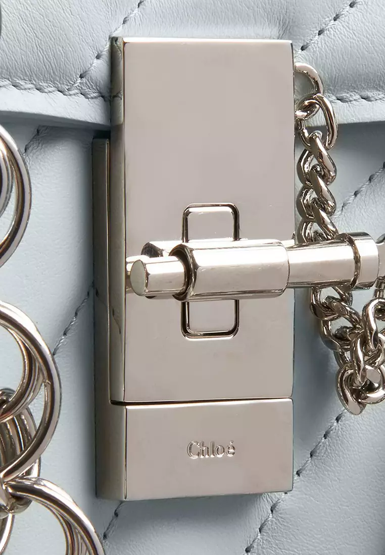 Drew Bijou Mini Crossbody Bag in Airy Grey