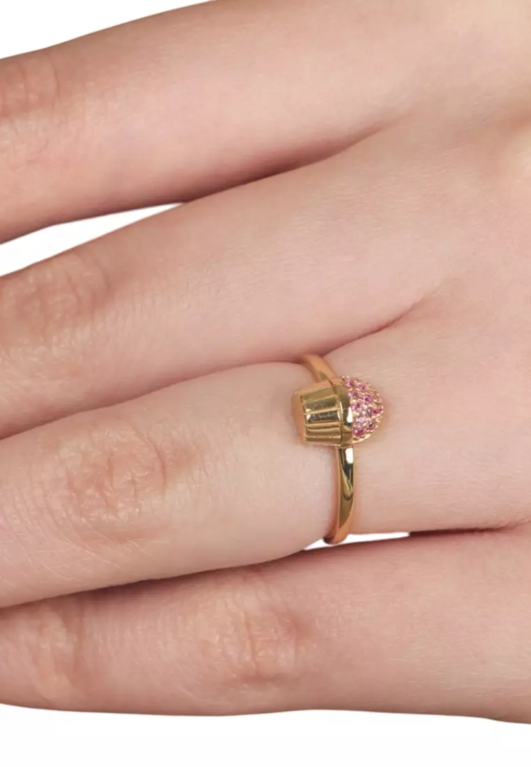 Vermeil Pave Cupcake Ring