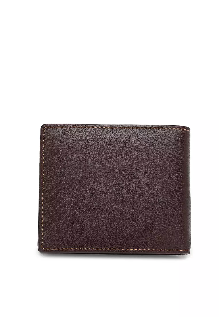Men's Genuine Leather RFID Blocking Fortune Wallet (Dompet Pria Kulit Genuine RFID Blocking) - Cokelat