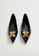 Violeta by MANGO black Pointed Toe Flat Shoes FAB5CSHA7519DEGS_4