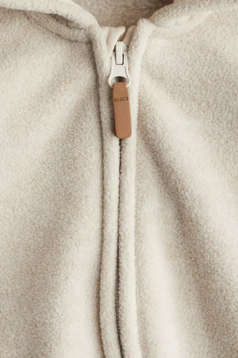 Hooded fleece all-in-one suit
