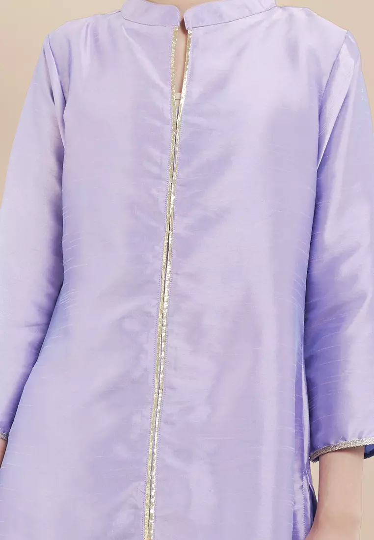 Chanira Festive Farha Tunic - Lavender,Royal Blue
