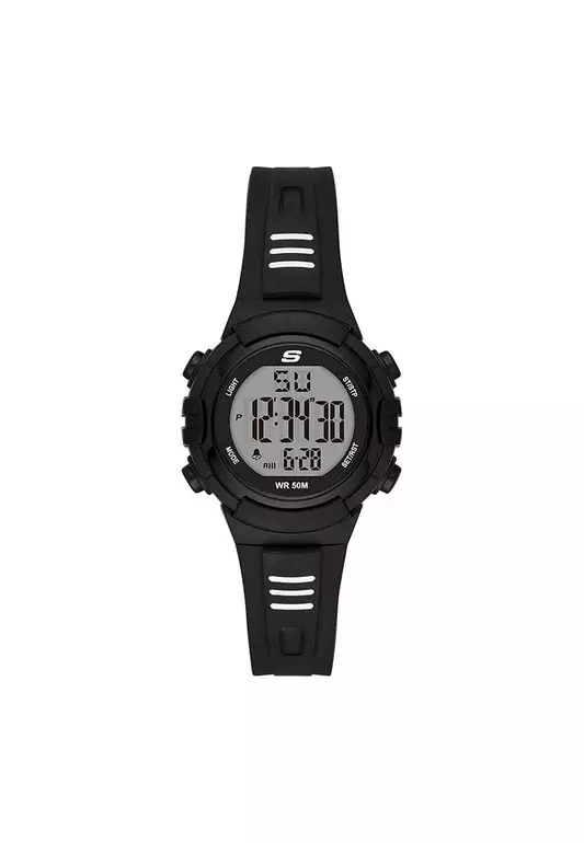 Truro Black Silicone Strap Digital Watch SKC-SR6185