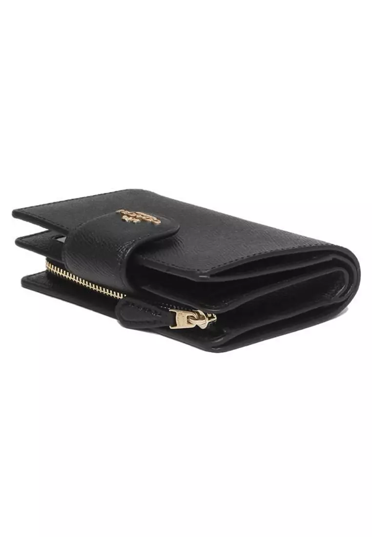 Coach Medium Corner Zip Wallet 6390 Black 2026 | Buy Coach Online