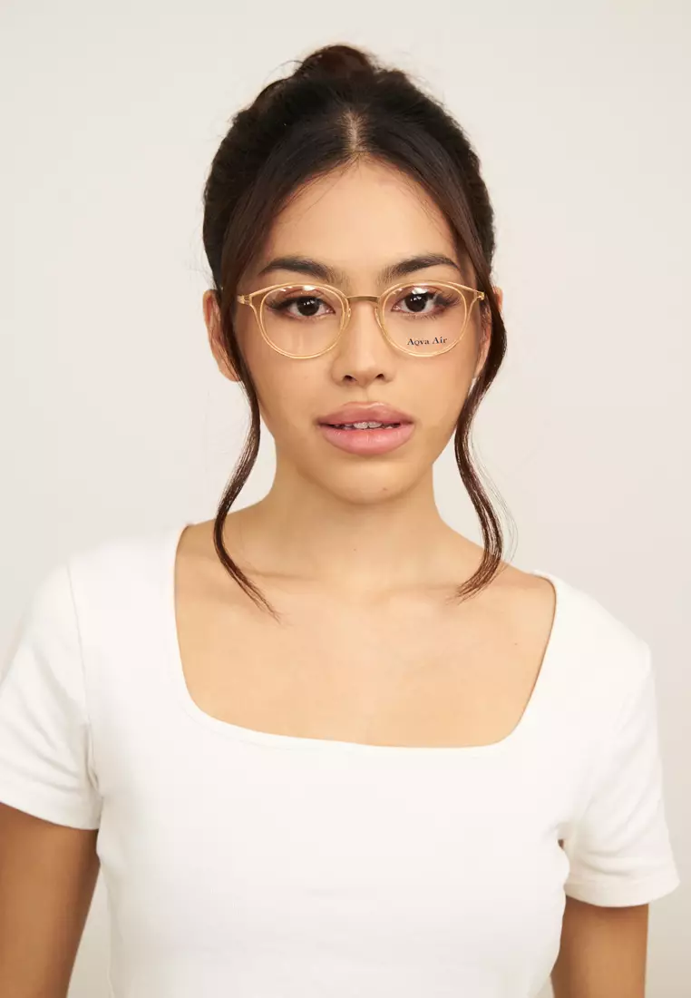 AA8022 (C6-Nude / Gold) Anti-Radiation Computer Eyeglasses for Men/Women