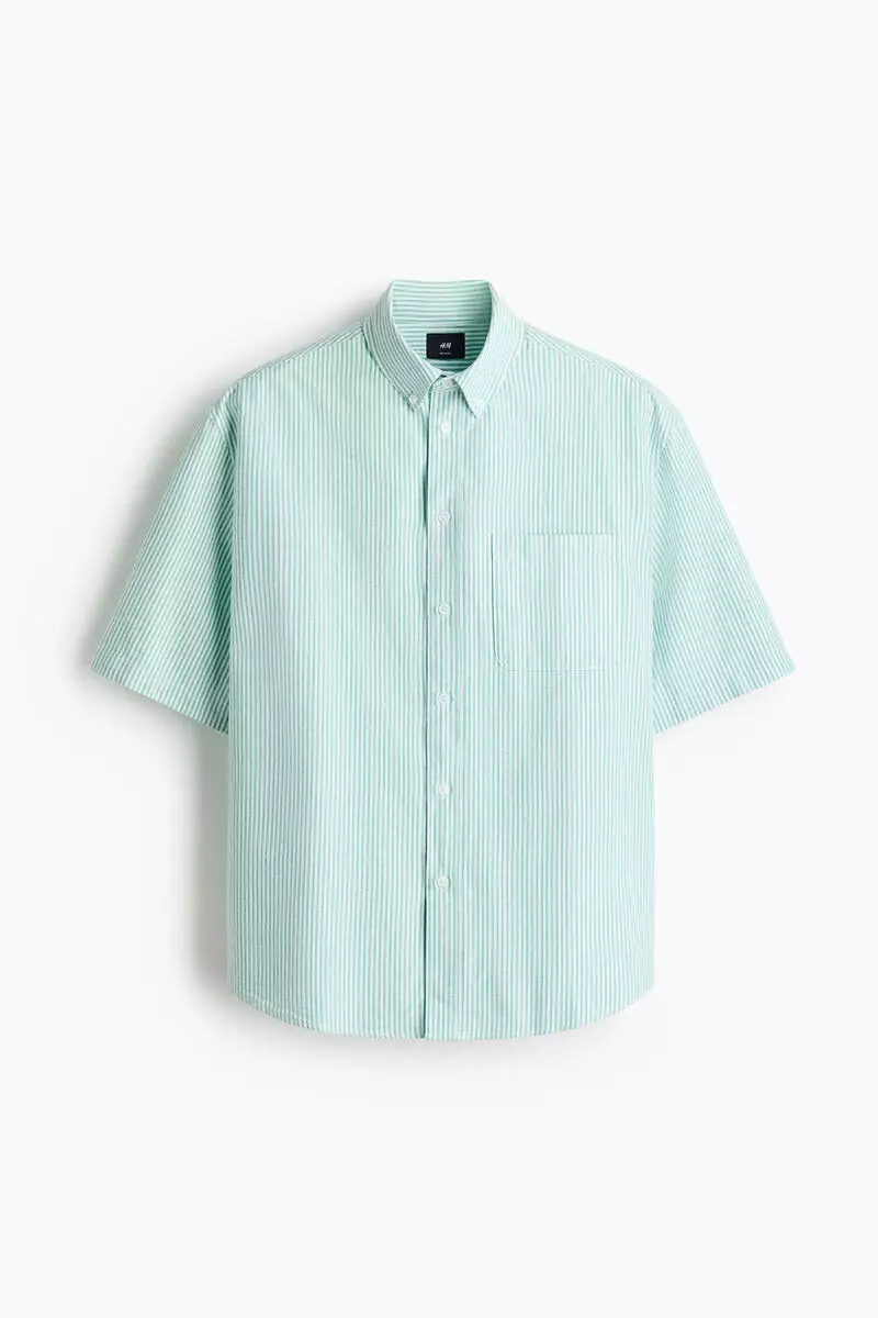 Relaxed Fit Short-sleeved Oxford shirt