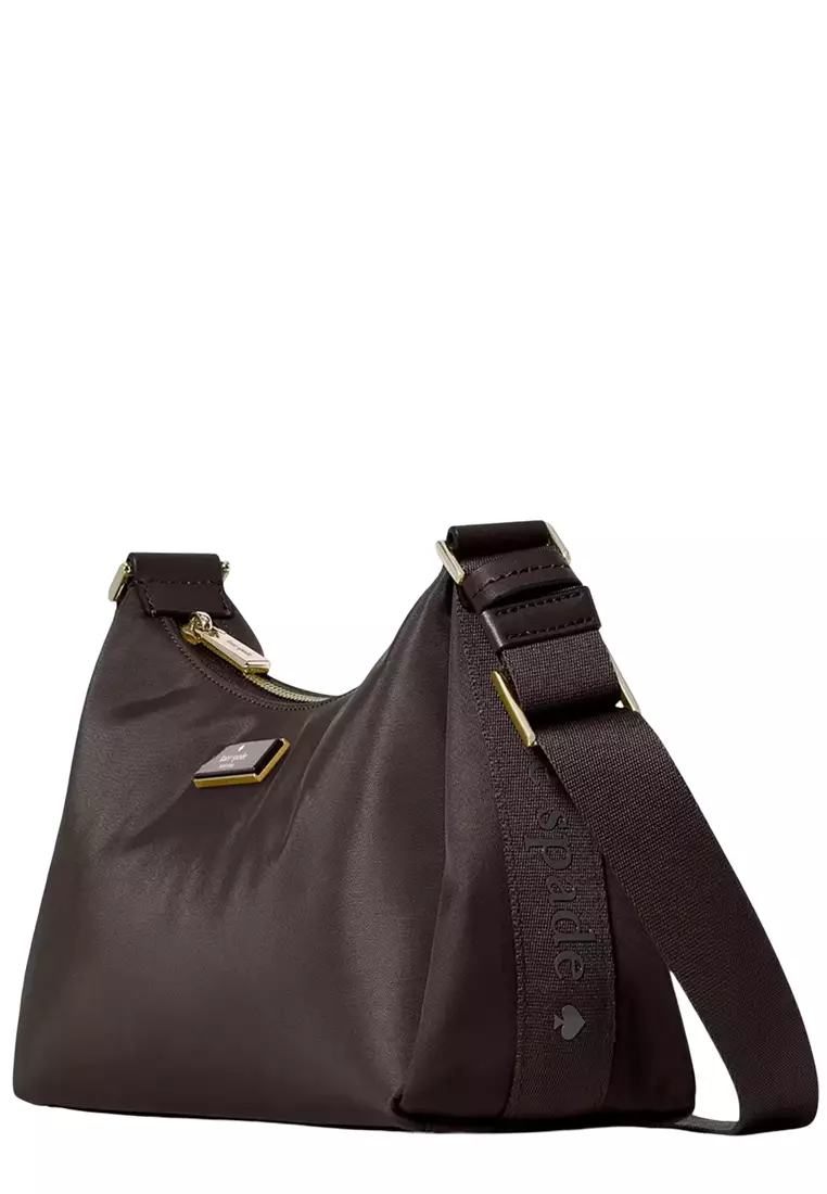 Carter Nylon Small Shoulder Bag - Hot Fudge KL967