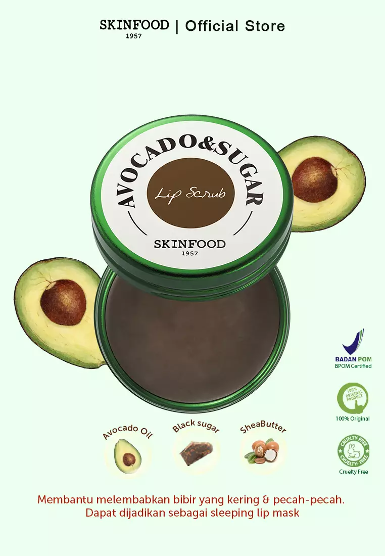 SKINFOOD Avocado & Sugar Lip Scrub