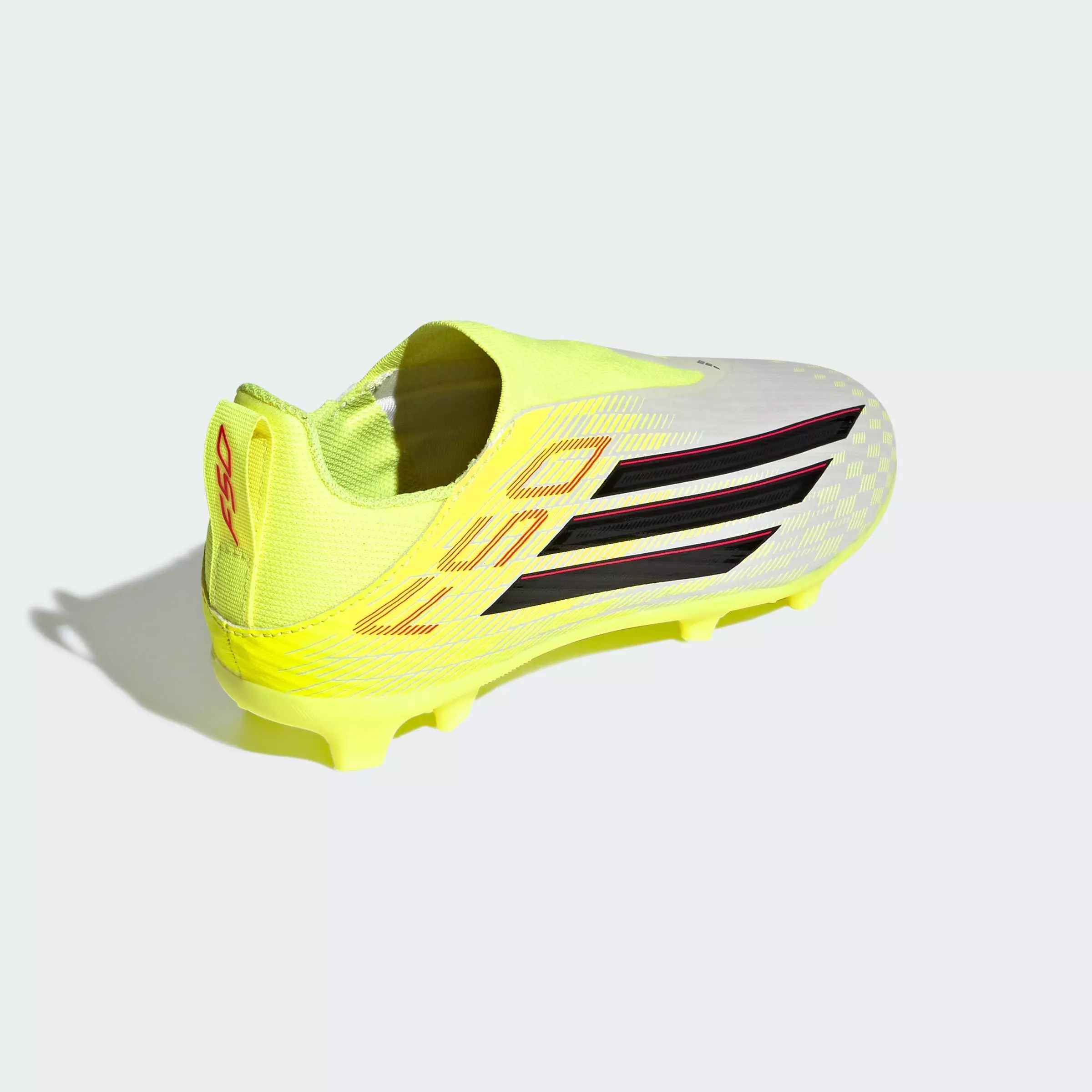 Football F50 LEAGUE Laceless Firm Ground / Multi Ground Football Boots Kids Unisex Yellow JR9009