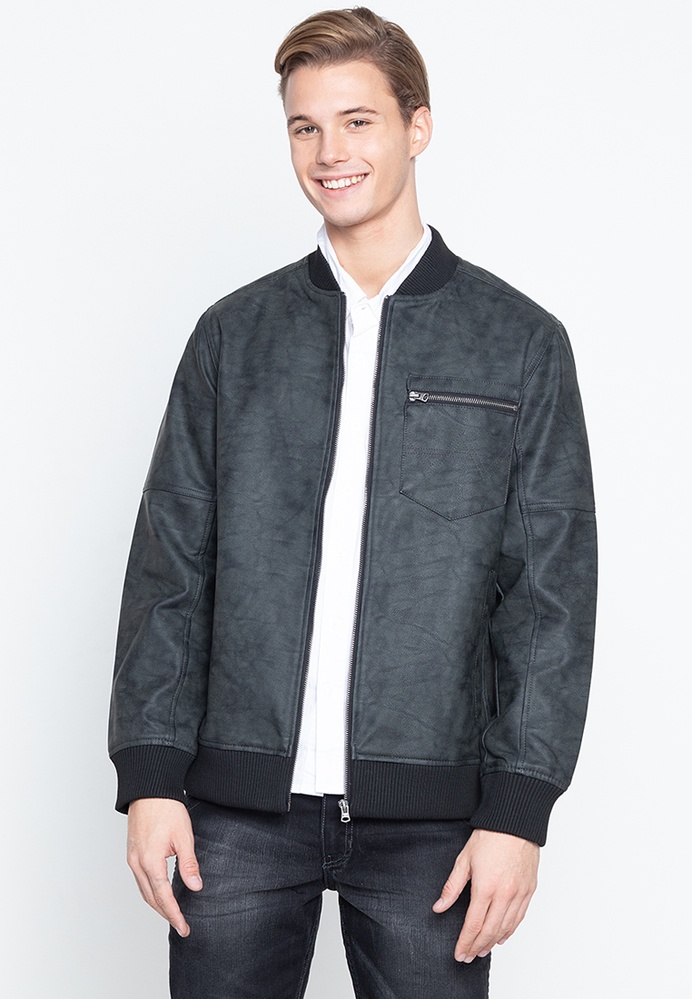 Buy Wrangler  Leather Jacket 2022 Online ZALORA  Philippines