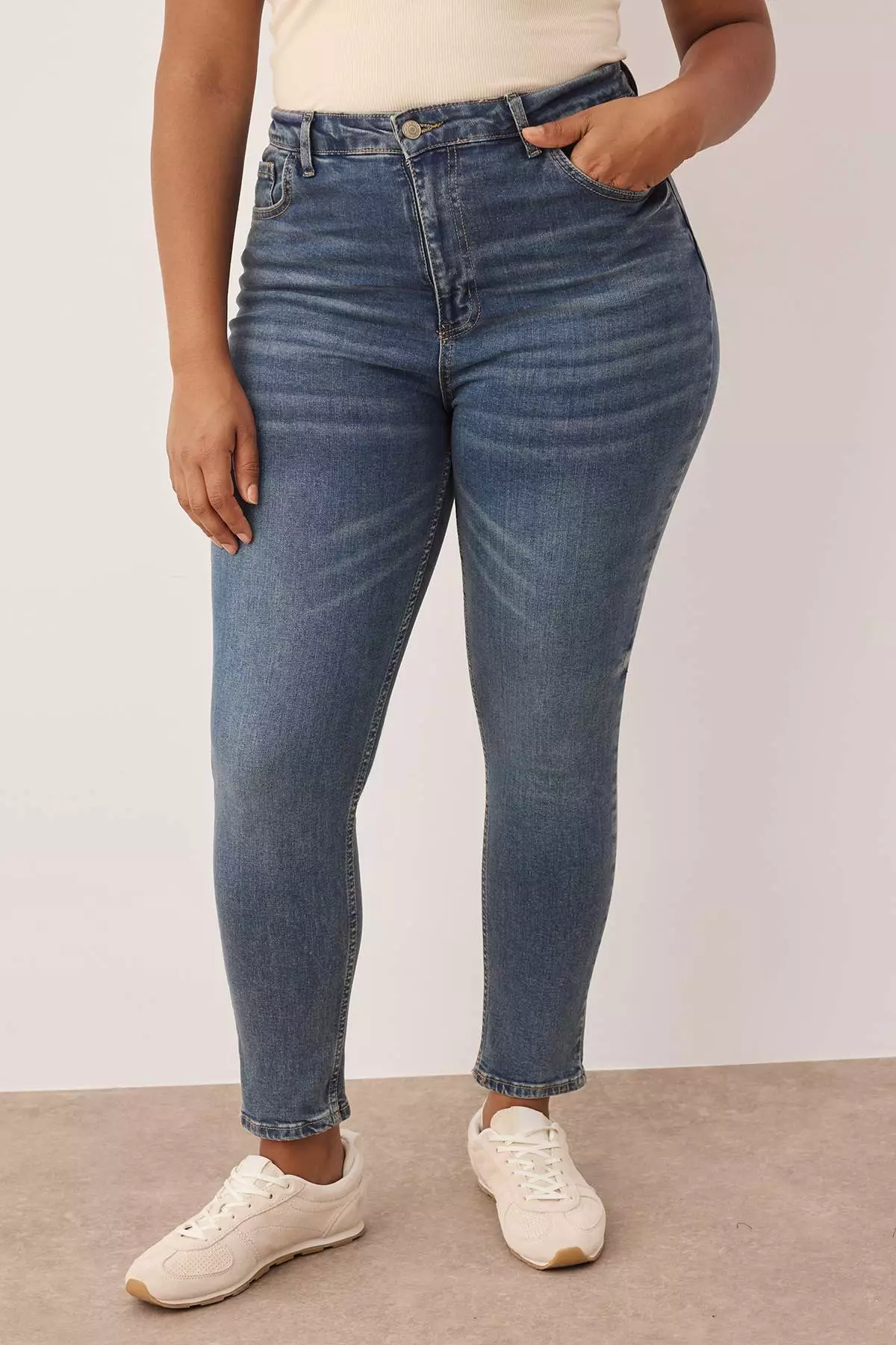 High Waist Stretch Skinny Jeans