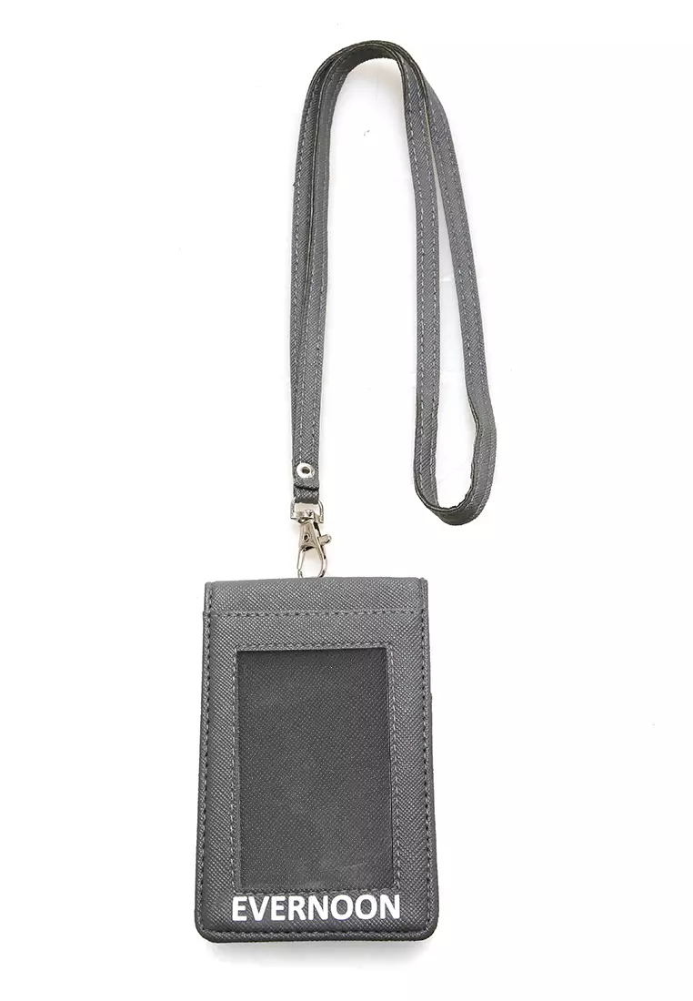 Azka Card Holder Two Side Bentuk Simple dan Minimalis - Abu-Abu