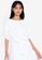 ZALORA BASICS white Drape Mini  Dress A858BAA6547178GS_7