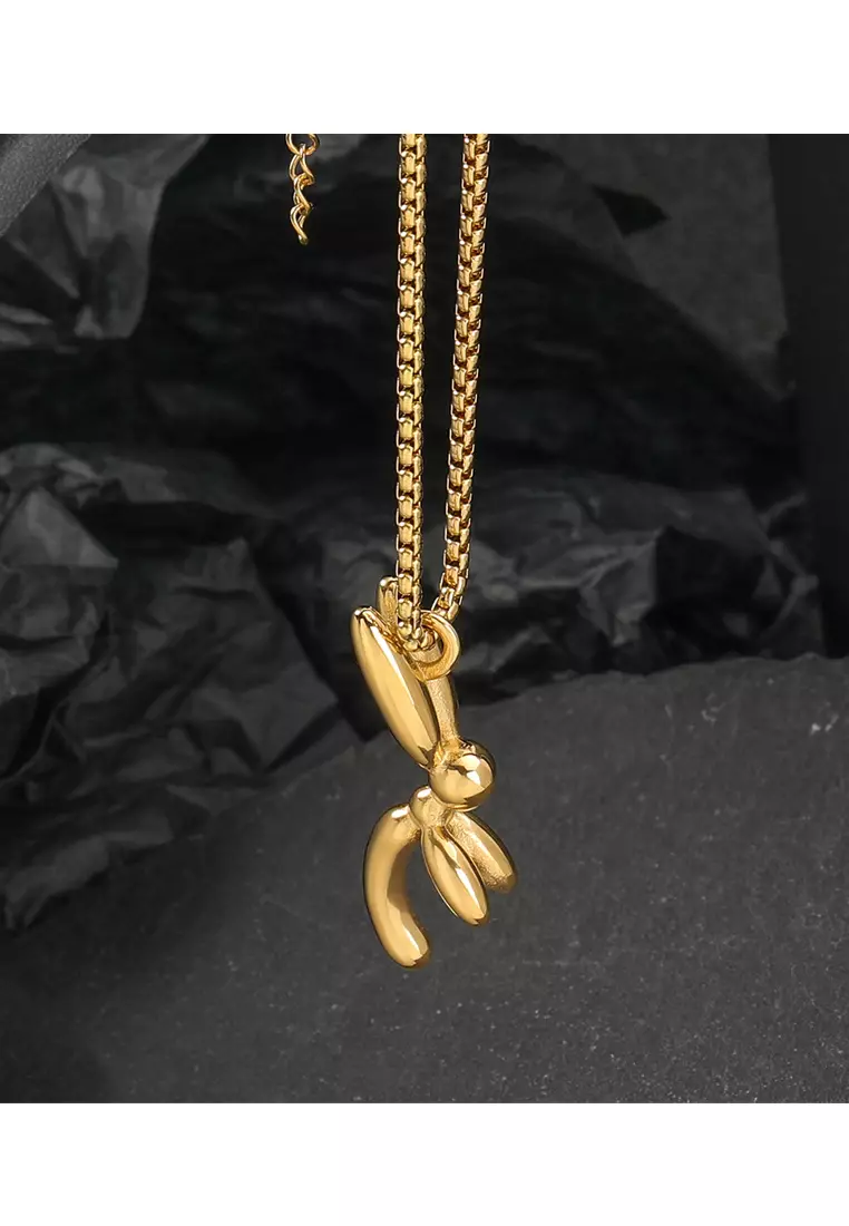 Rabbit gold clearance pendant