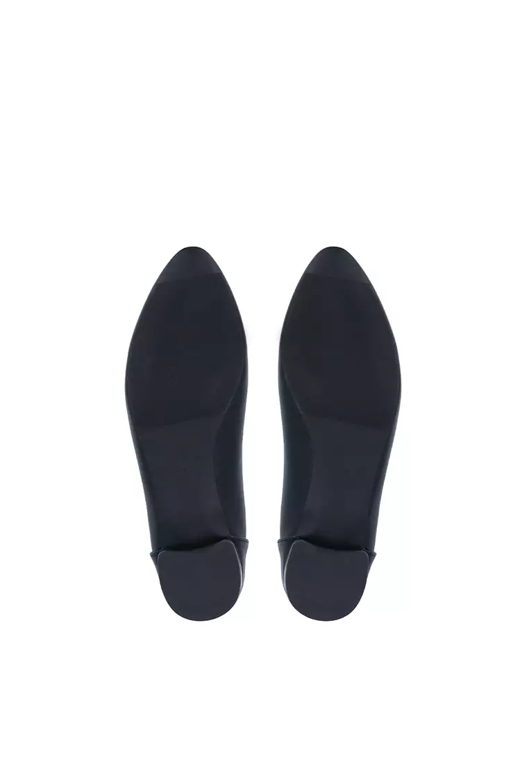 Black CR Talia Buckled Pumps