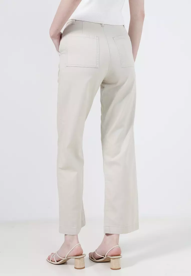 Wide Leg Chino Pants