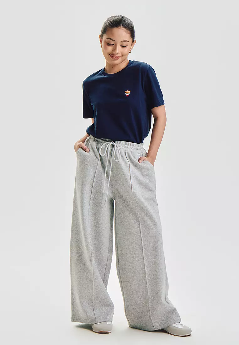 Wide Pintuck Interlock Pants