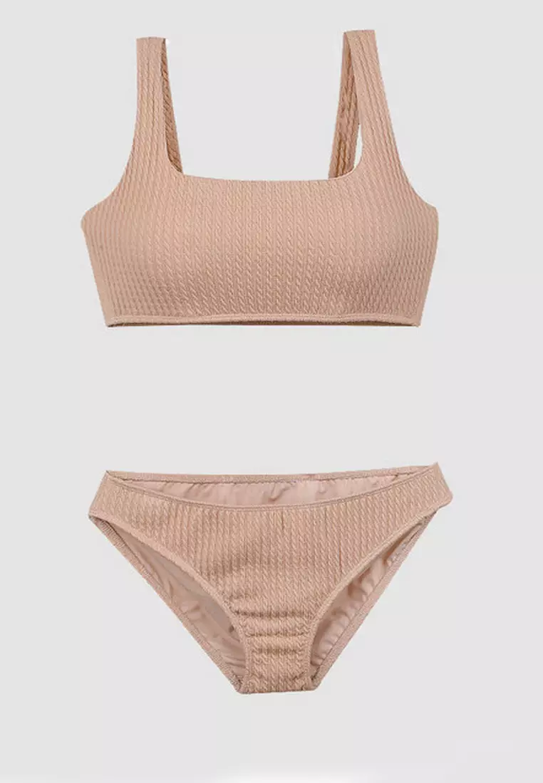 Buy ZITIQUE Korean ladies bikini swimsuit pink 2024 Online