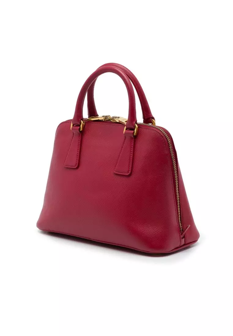 Pre-Loved Prada Small Saffiano Lux Promenade Satchel