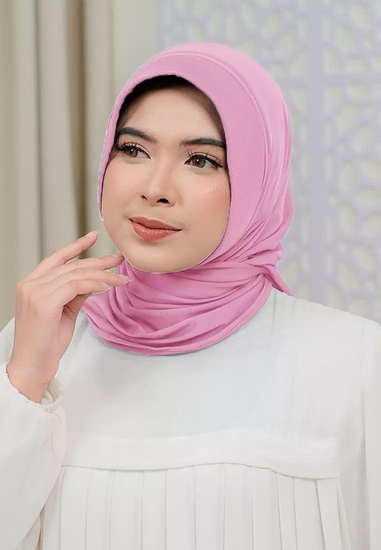 HIJAB INSTAN SOFTPAD AMEENA - BABY PINK