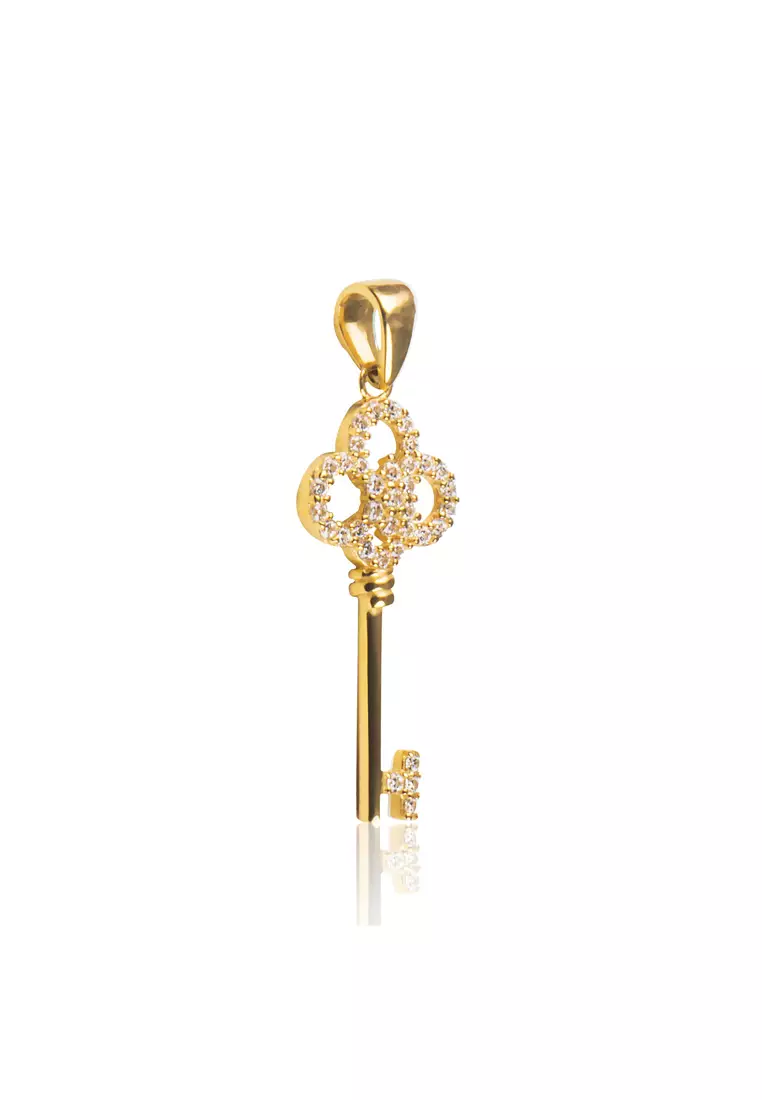 Victoria Key Pendant 18k Gold