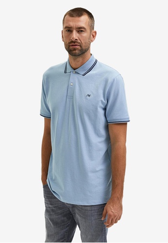 Selected Homme blue Sport Short Sleeves Polo Shirt 4DC02AA6E832D9GS_1