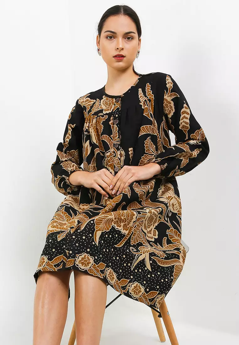 Dress batik zalora clearance