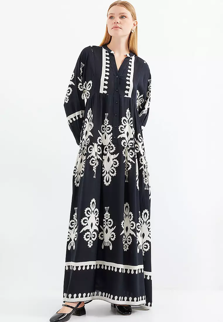 Patterned Maxi Dress