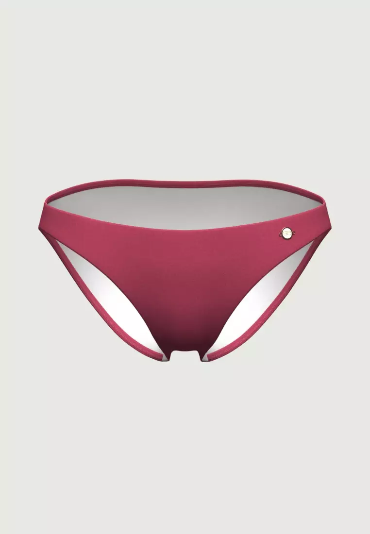 Core Solid Sangria Classic Bikini Bottom