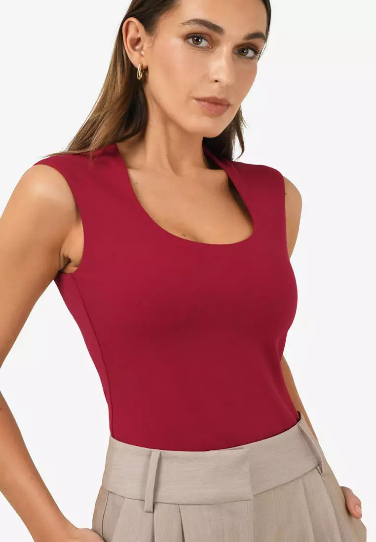 Soho Rounded Square Neck Top