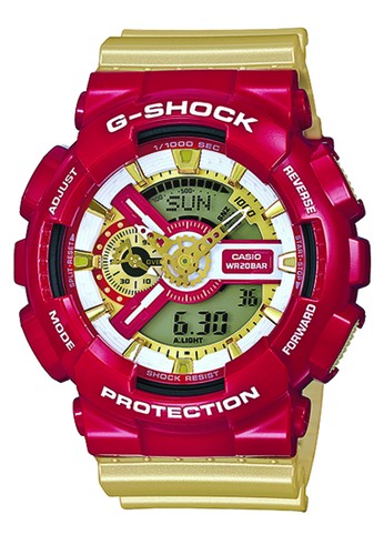 Casio G-Shock GA-110CS-4ADR Jam Tangan Pria Digital Analog - Merah
