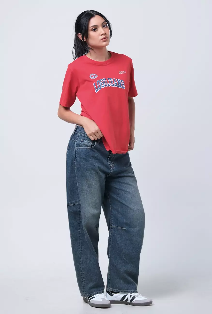 Kaos Wanita Aletta Red