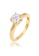 ELLI GERMANY white Ring Woman Solitaire Classic Sparkling with Zirconia Crystals Gold Plated 08D79ACC2473D3GS_1